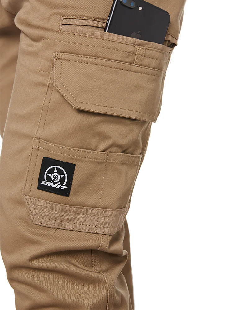 Demolition Cuffed Stretch Cargo Pant - Khaki