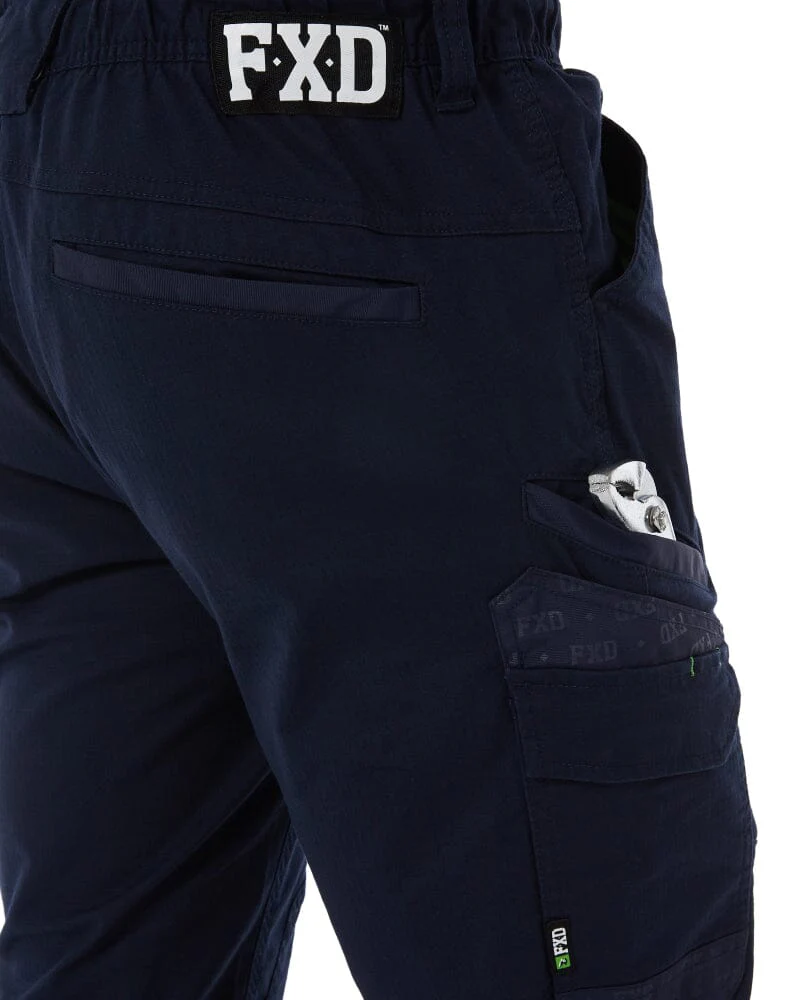 WP-12C Cuffed Elastic Waist Stretch Ripstop Work Pant - Navy