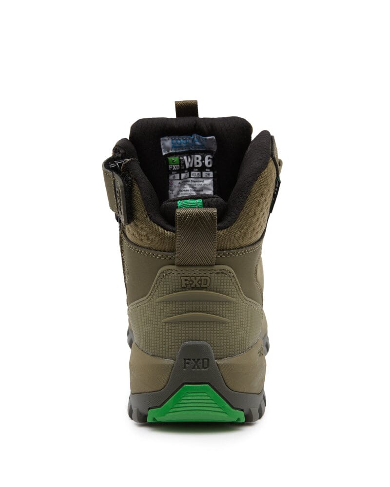 WB-6 Mid Cut Safety Boot - Military Green