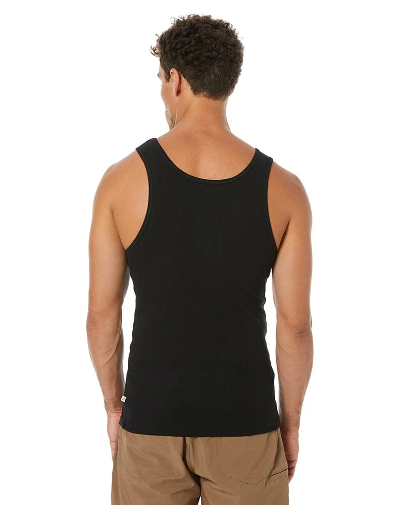 Bamboo Singlet - Black