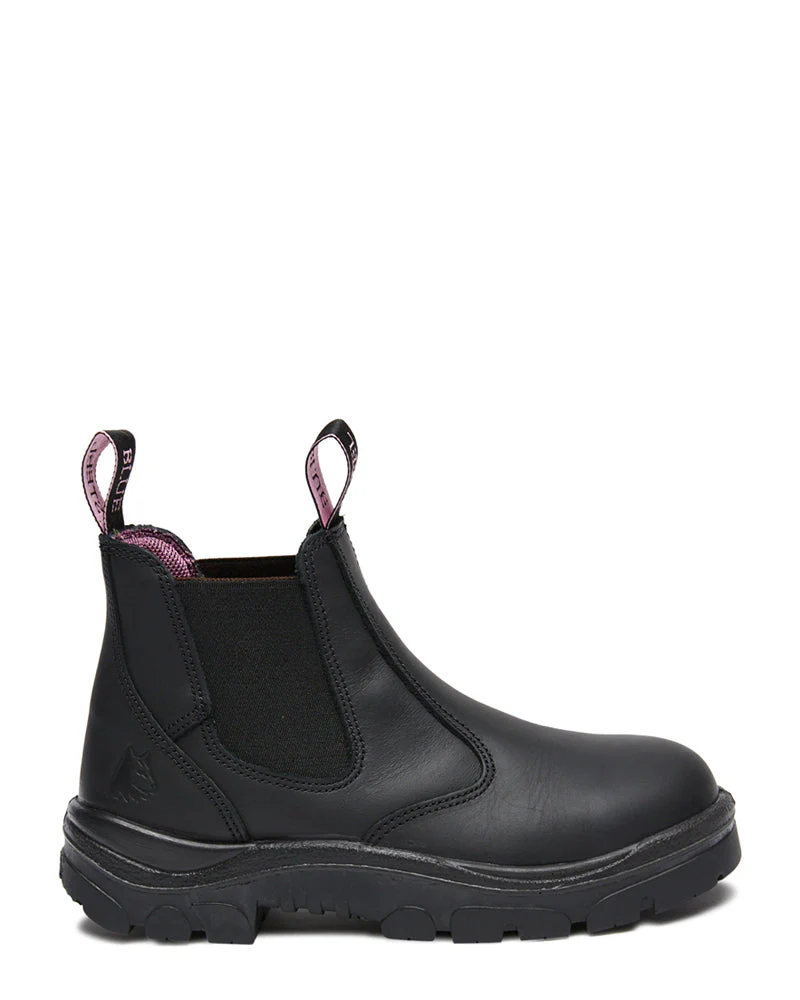 Ladies Hobart Elastic Sided Boot - Black