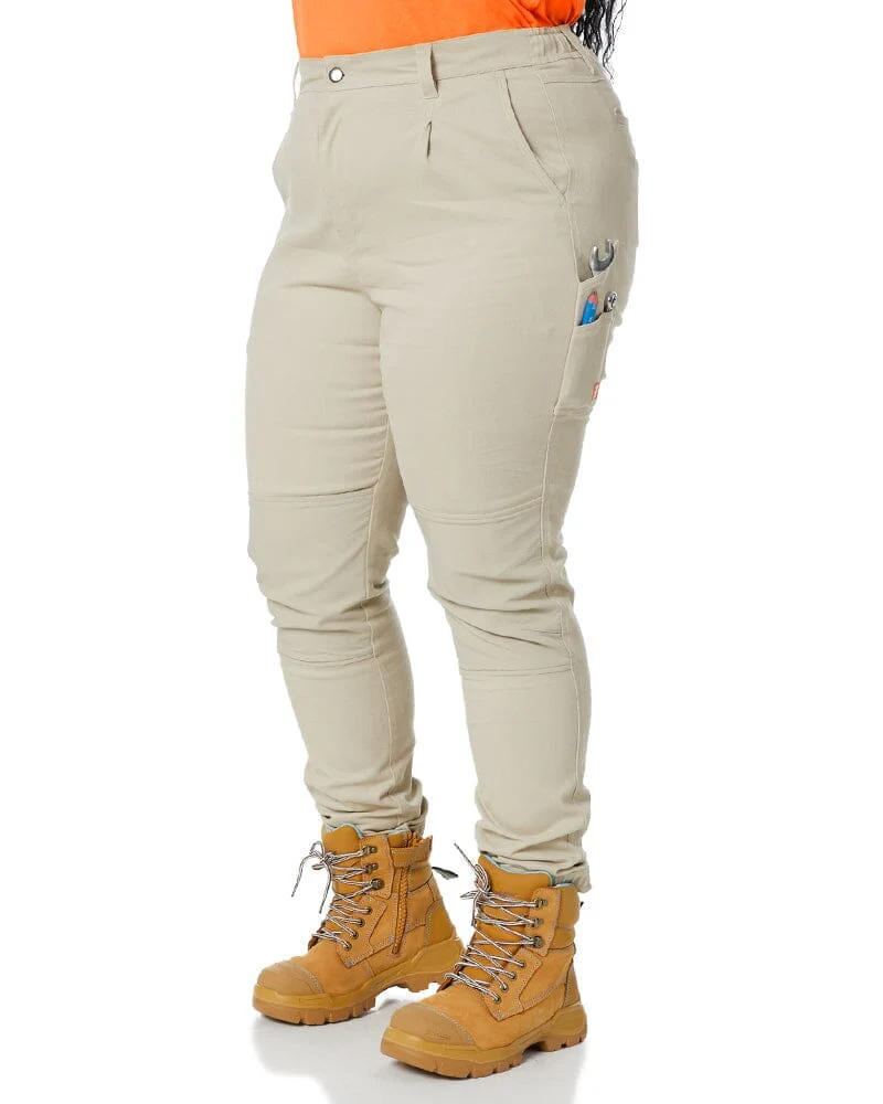 Tradies The Workz Womens Pant Value Pack - Stone