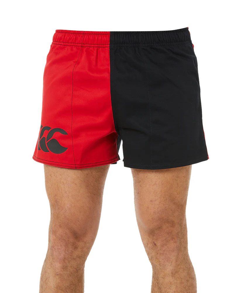 Cotton Harlequin Short - Black/Red