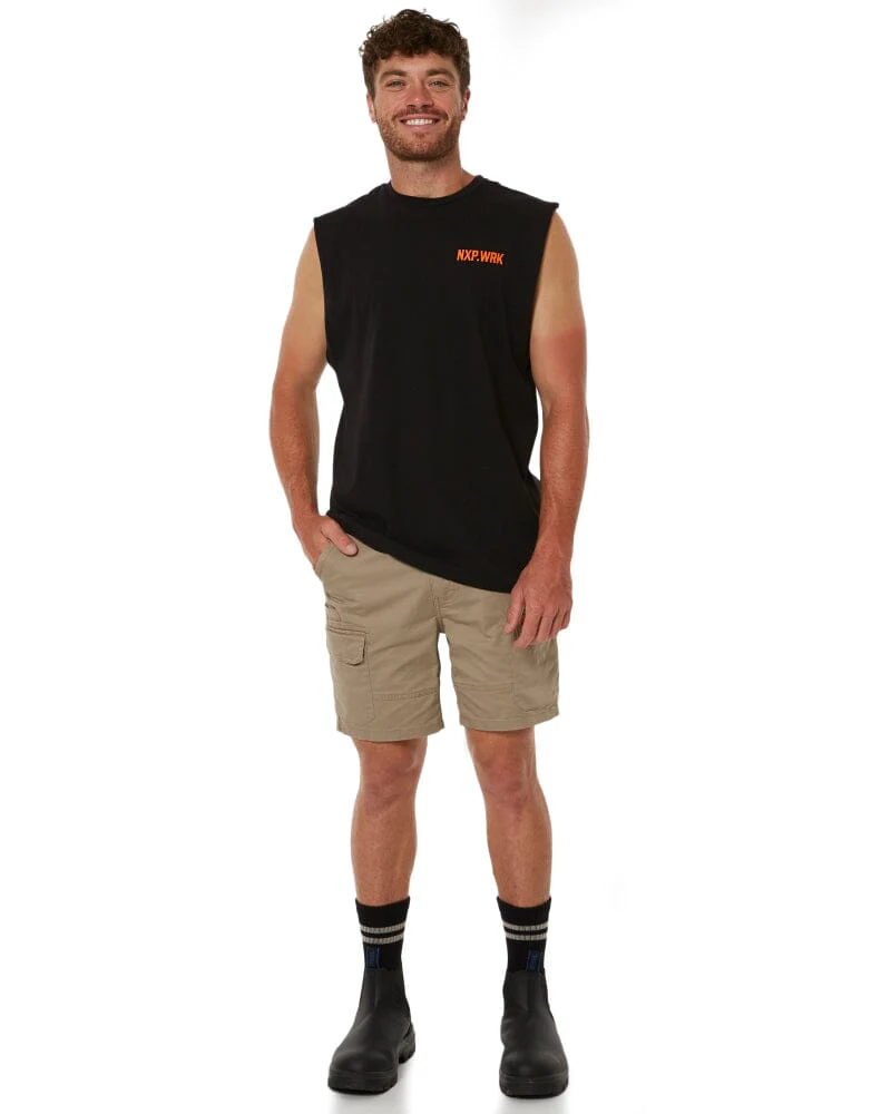 Blueprint Relaxed Muscle Tee - Solid Black