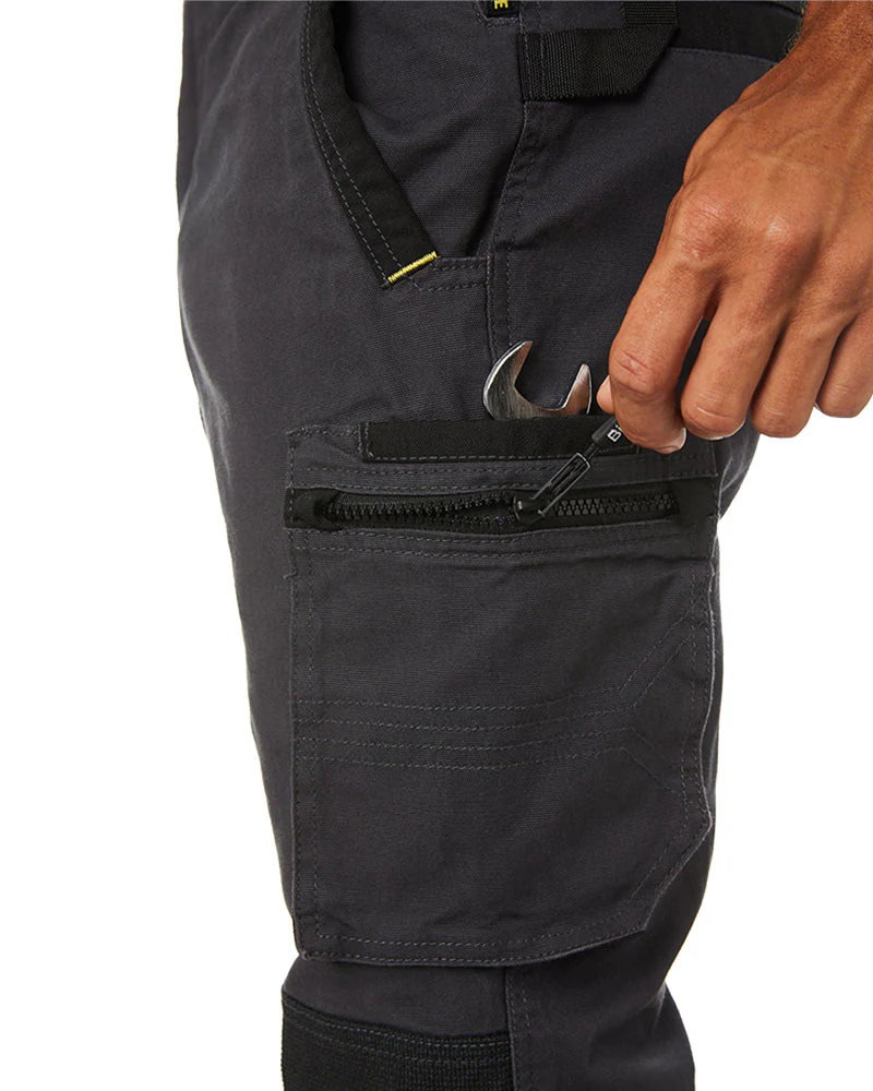 Flex and Move Stretch Utility Zip Cargo Pant - Charcoal