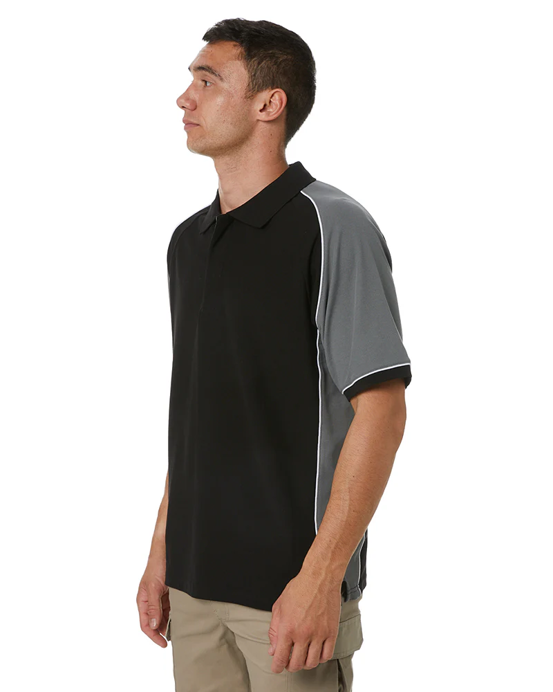 Nitro Polo - Black/Grey/White