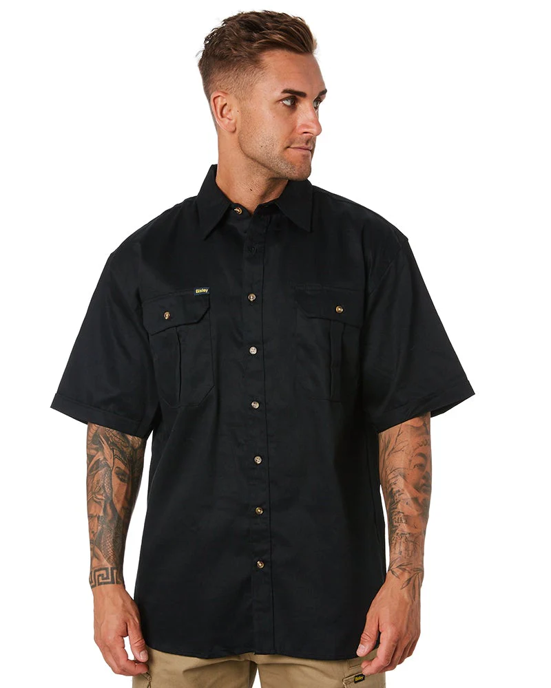 Original Cotton Drill SS Shirt - Black
