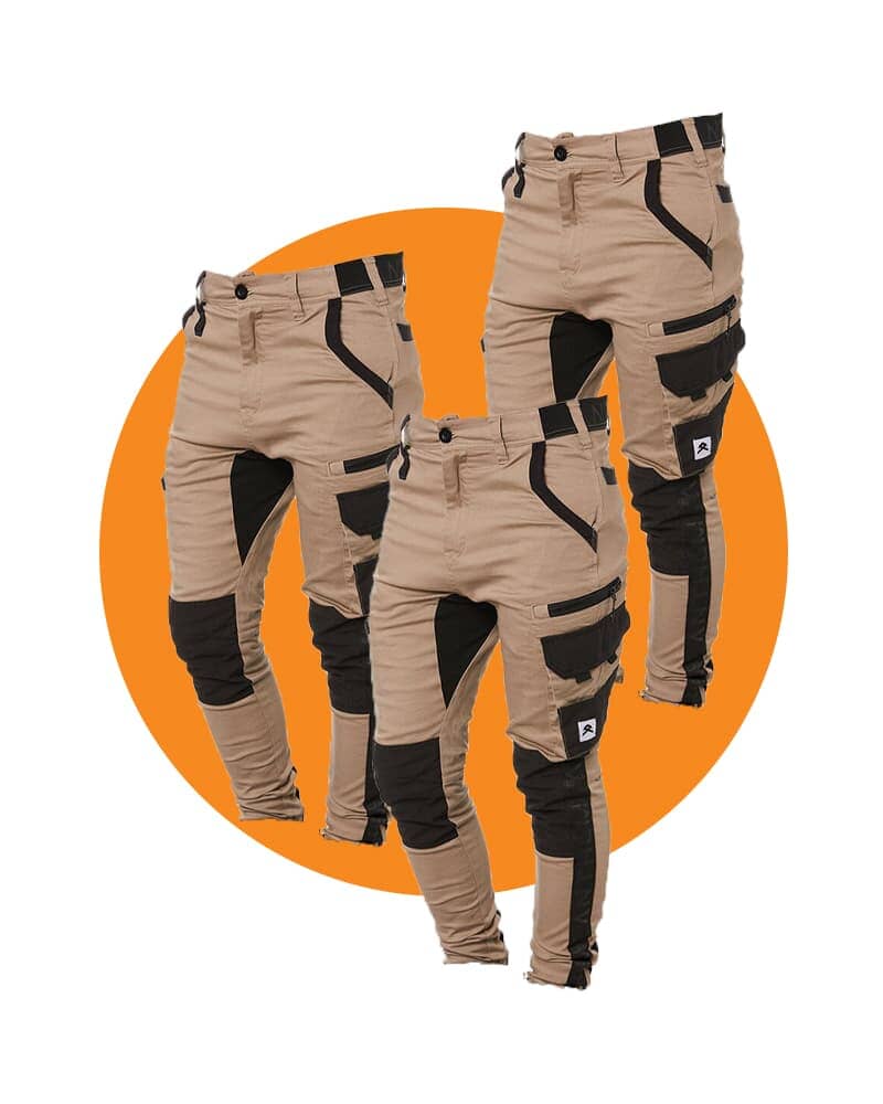 Tradies Victory Pant Value Pack - Khaki