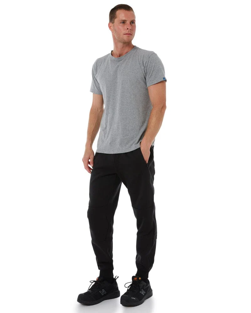 Work Fleece Track Pants - Black