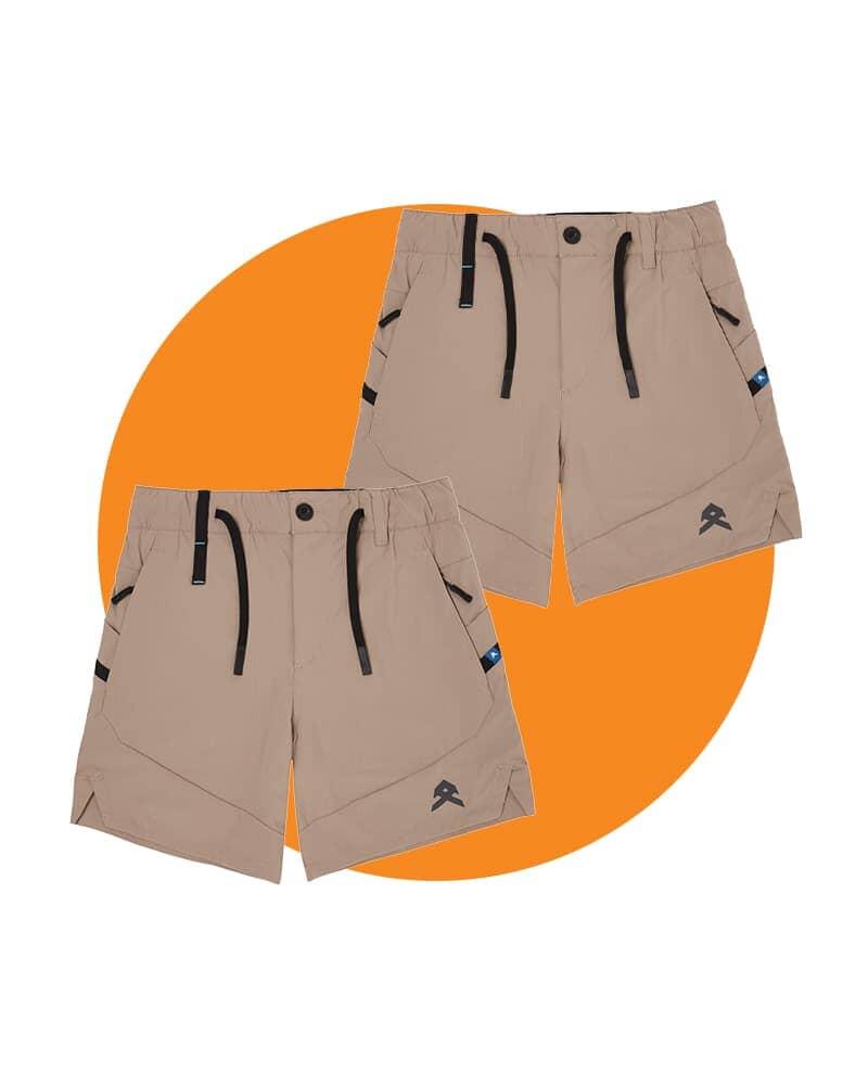 Tradies Agility Short Twin Value Pack - Khaki