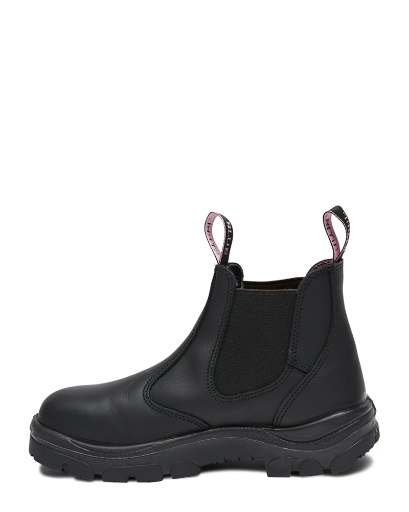 Ladies Hobart Elastic Sided Boot - Black