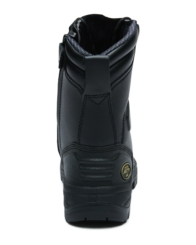 55380 High Leg Zip Sided Boot  - Black