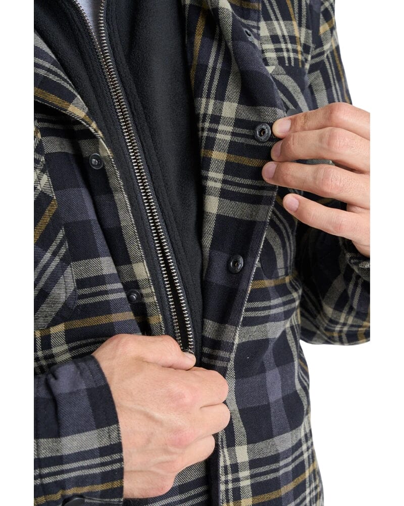 Quilted Flannel Jacket - Grey