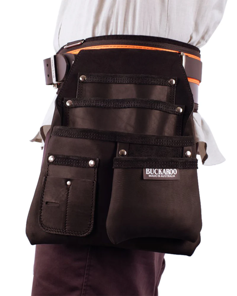 4 Pocket Low Drop Nail bag - Black