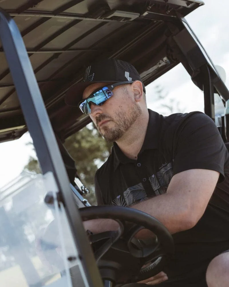 Rev Polarised Safety Glasses - Blue Mirror