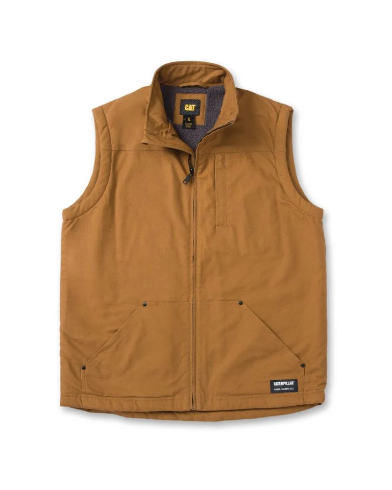 Sherpa Lined Vest - Bronze