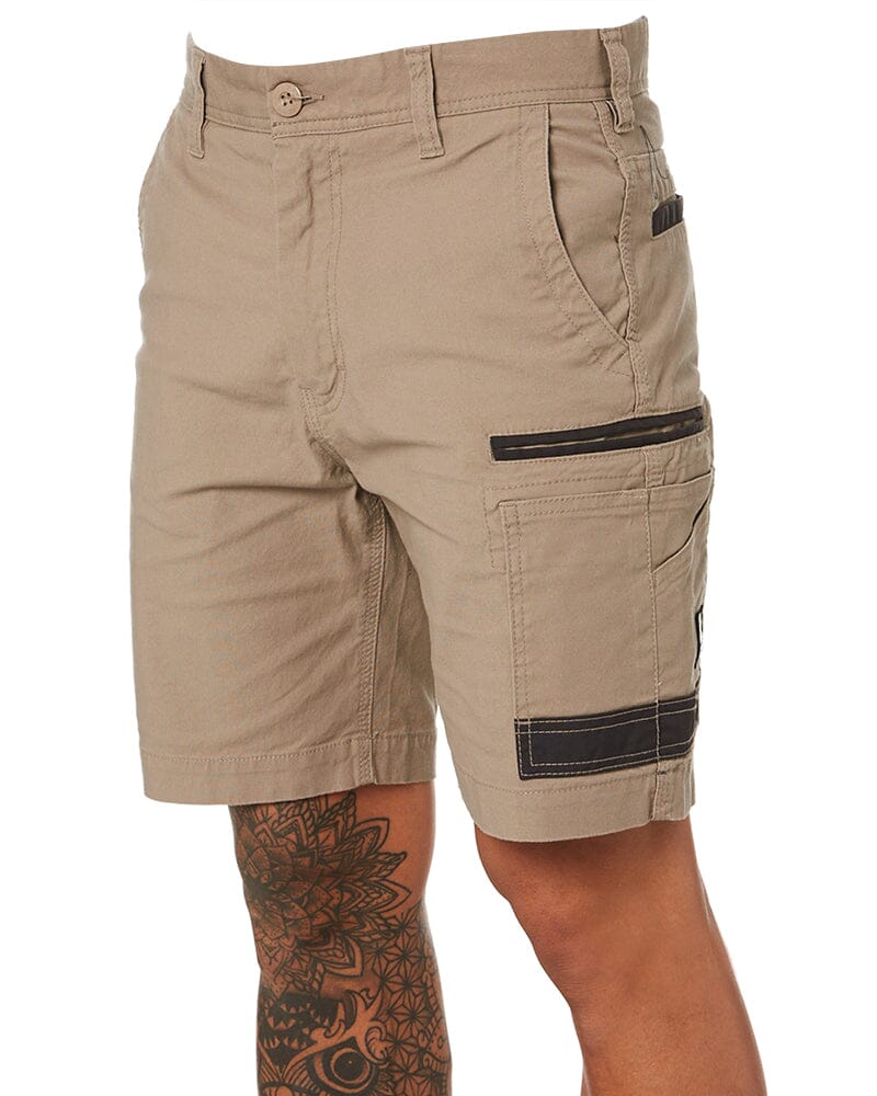 Tradies WS-3 Stretch Work Short 4 Value Pack - Khaki