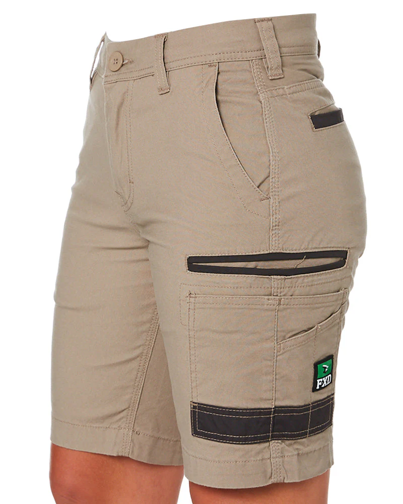 WS-3W Ladies Stretch Work Shorts - Khaki