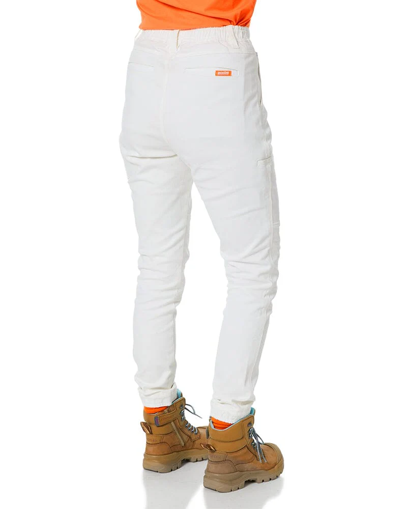 The Workz Womens Pant - White