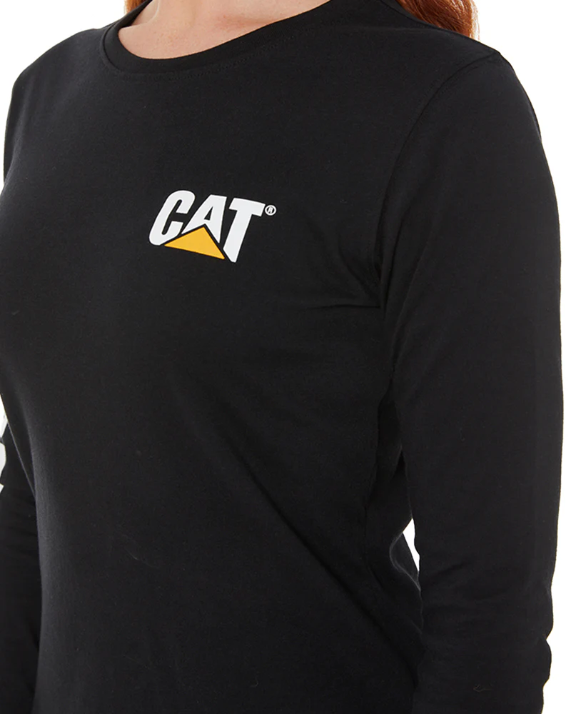 Womens Trademark Banner LS Tee - Black