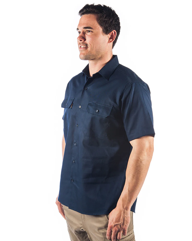 Cool-Breeze Work Shirt Short-Sleeve - Navy