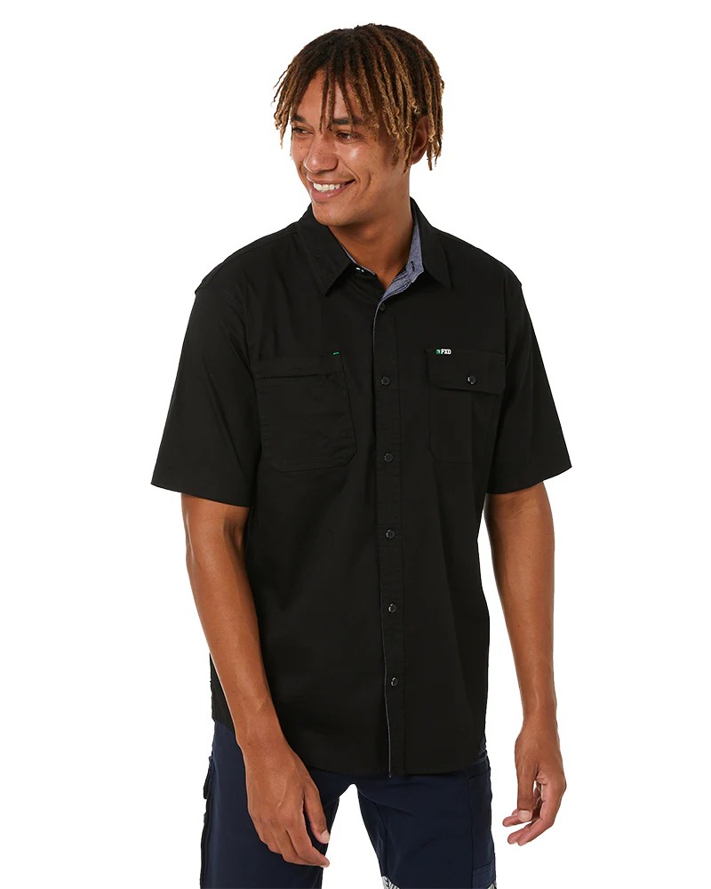 SSH-1 Stretch Work Shirt SS - Black