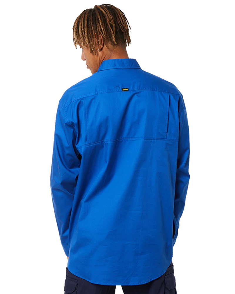 Cool Lightweight Drill Shirt LS - Royal