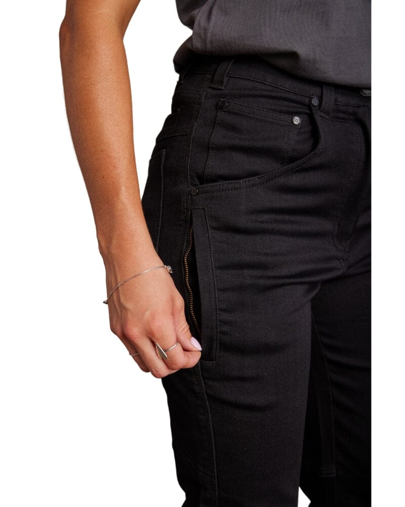 Womens Tech Stretch Denim - Black Wash