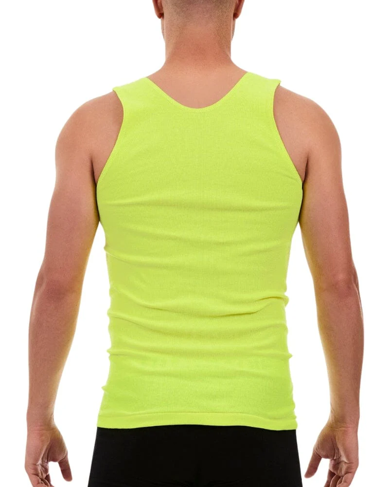 Cotton Singlet - Hi Vis Yellow
