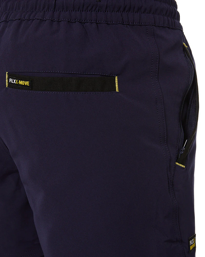 Flex and Move 4-Way Stretch Elastic Waist Short - Navy