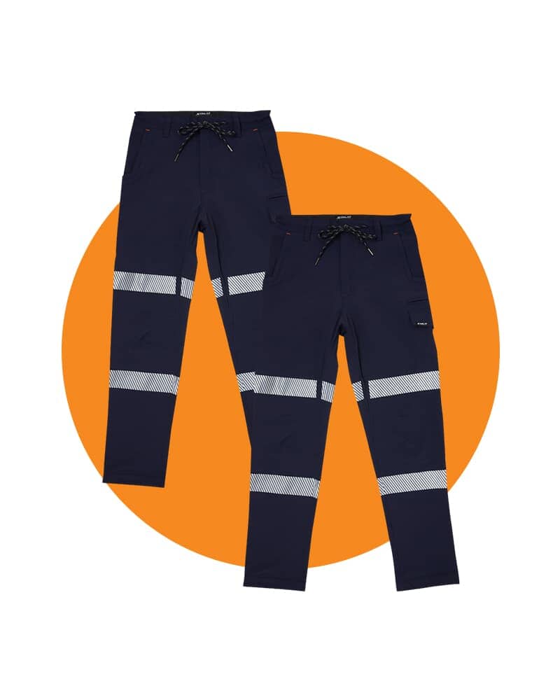 Tradies Taped Jet-Lite Utility Pant 2 Value Pack - Ink