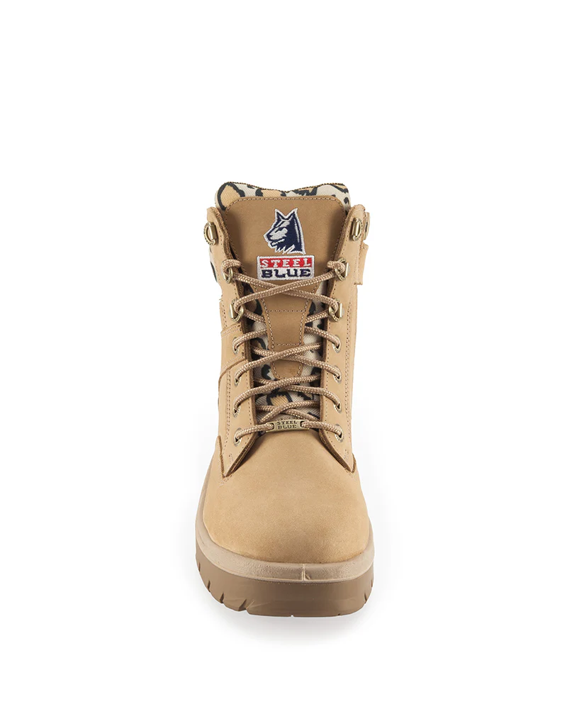 Ladies Southern Cross Lace Up Ankle Boot with Zip - Jungle