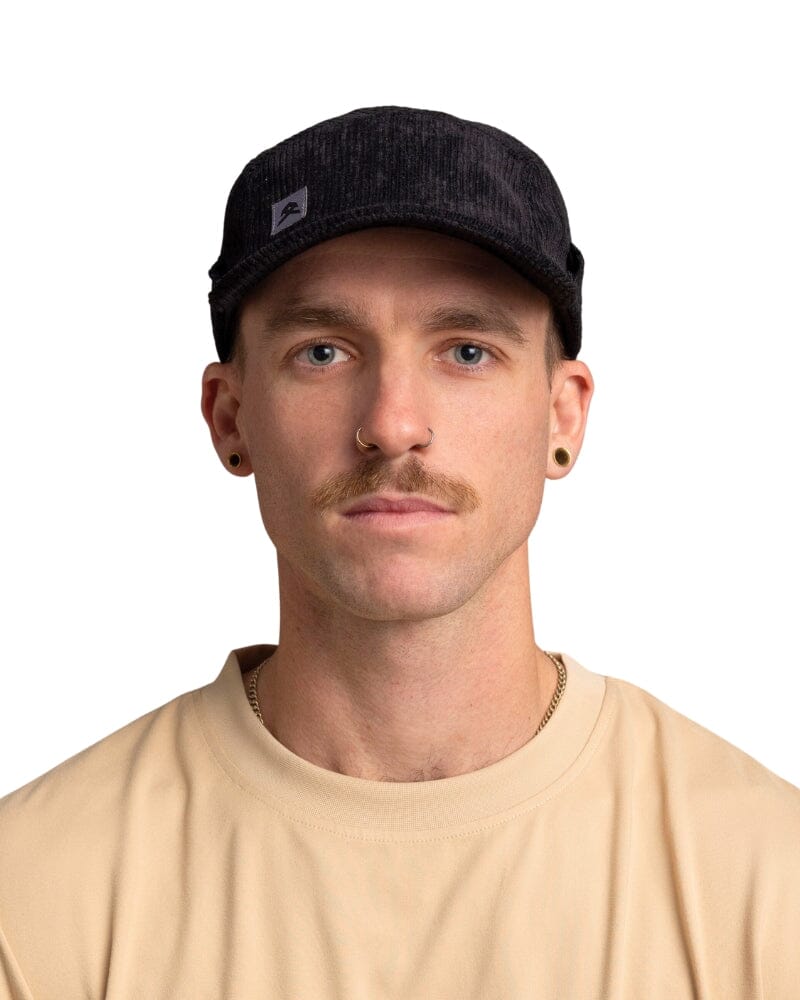 Cordory 5 Panel Hat - Black