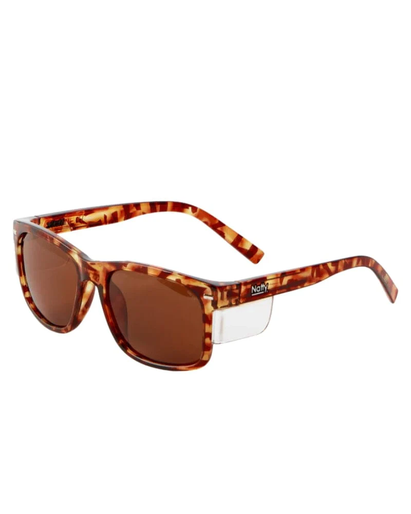 Kenneth Brown Polarised Safety Glasses - Hazel Tortoise