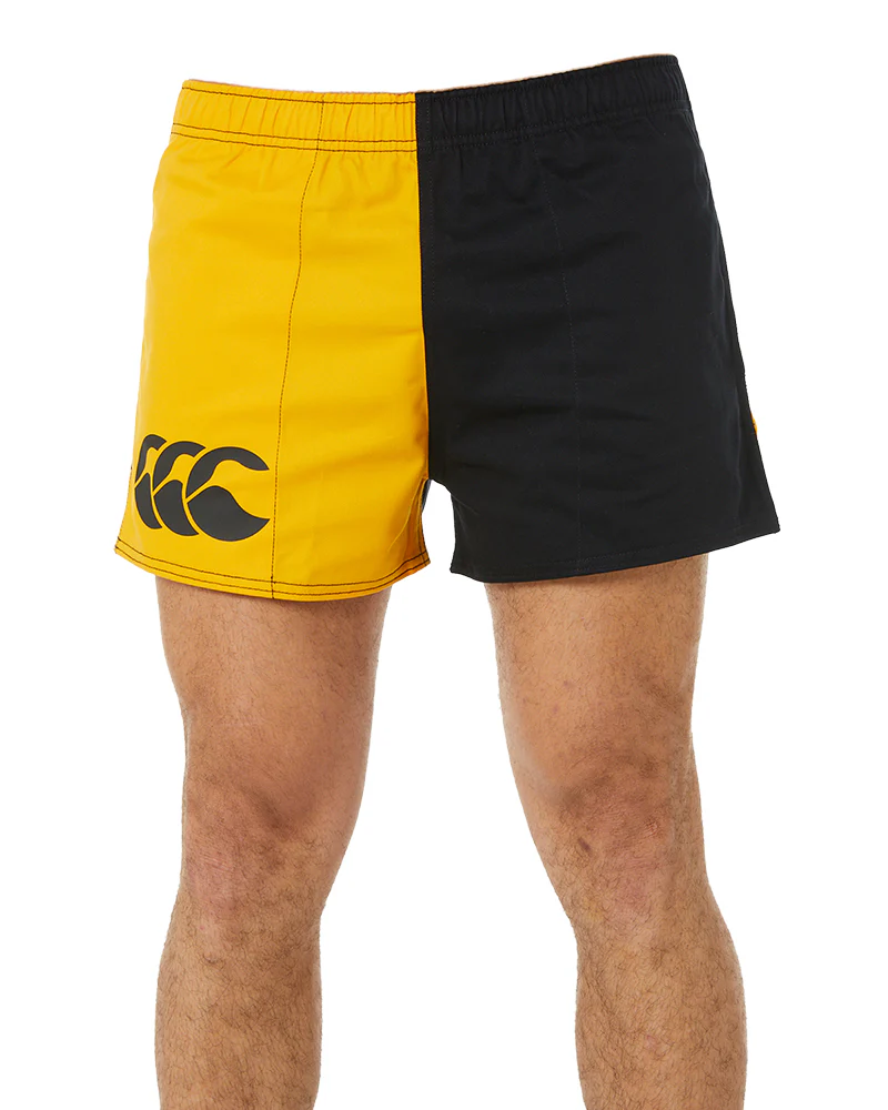 Cotton Harlequin Short - Black/Gold