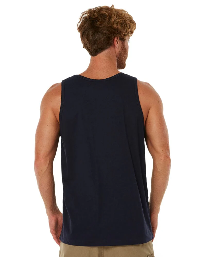 Classic Fit Singlet - Navy