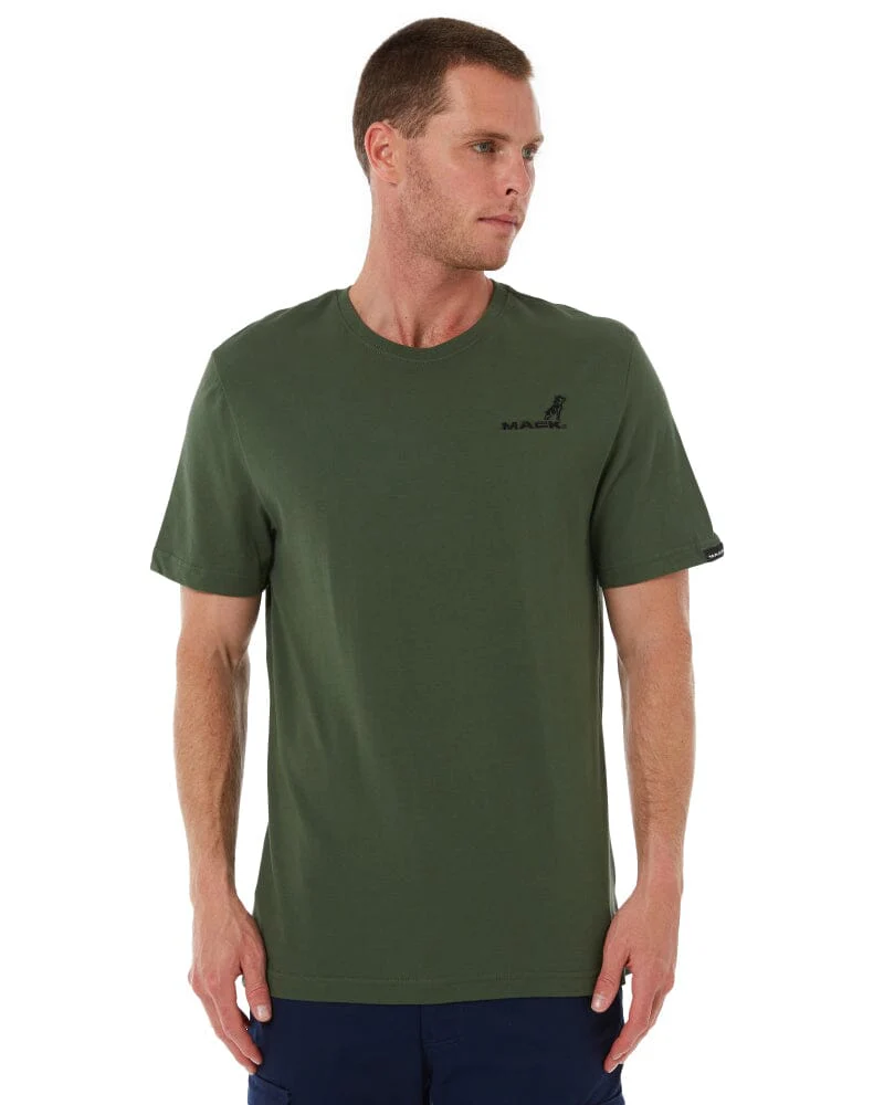 Classic Cotton Crew Neck SS Shirt - Military Green