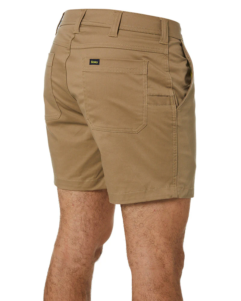 Stretch Cotton Short Short - Khaki