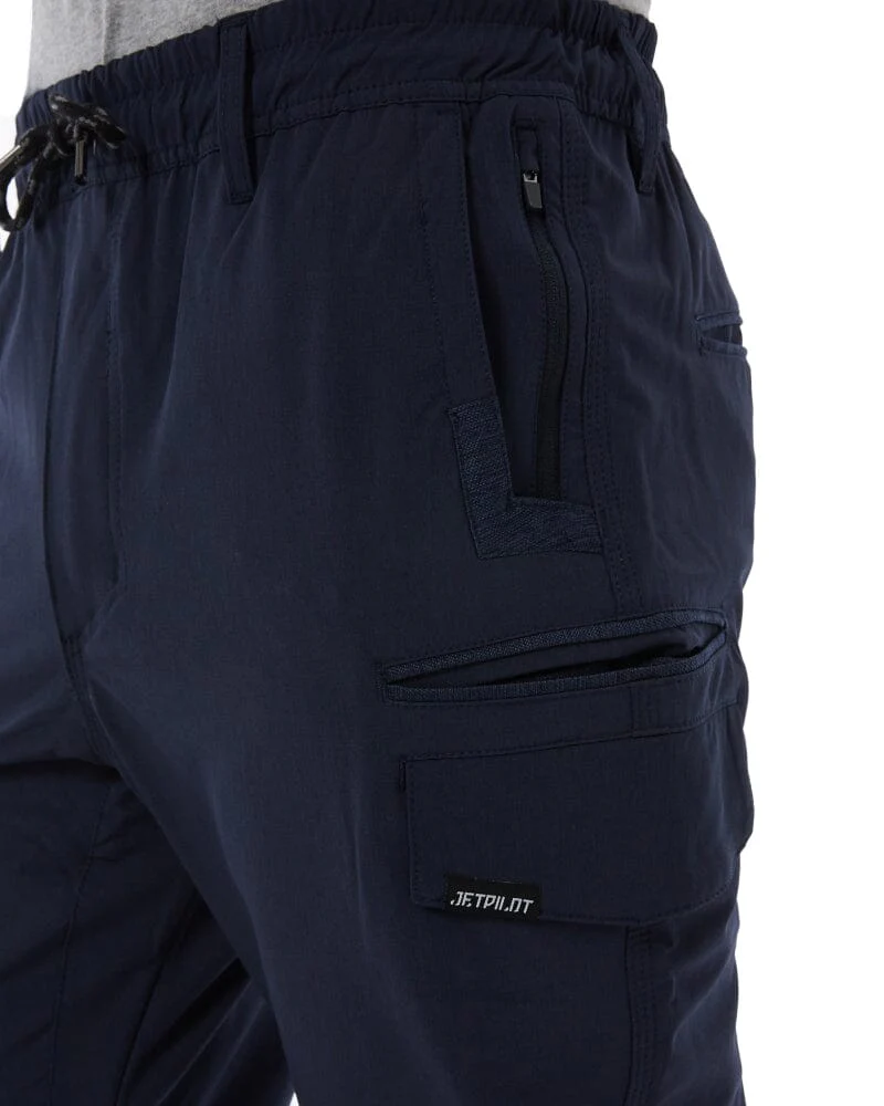 Jet-Lite Hybrid Elastic Waist Cuff Pant - Navy