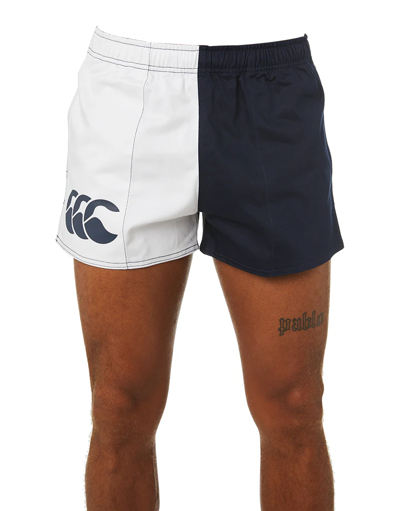 Cotton Harlequin Short - Navy/White