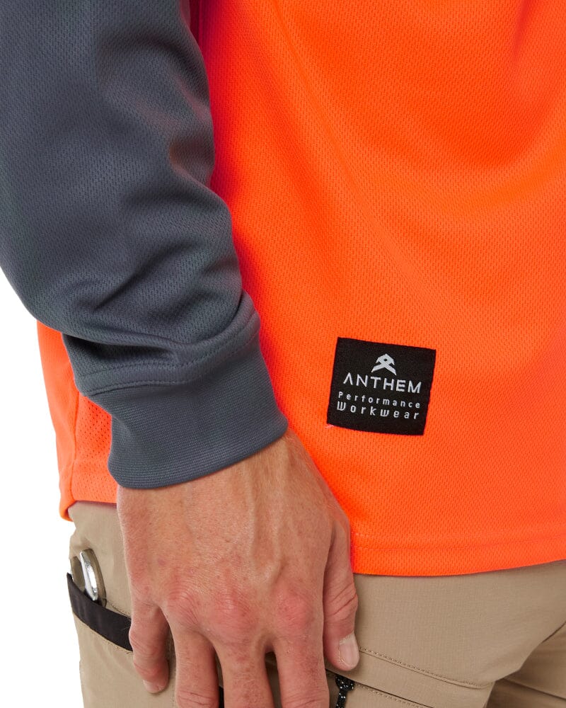 Hi Flow Performance Polo LS - Hi Vis Orange