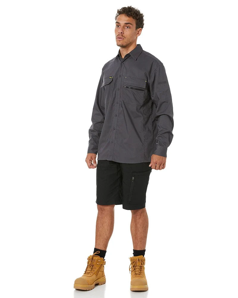 X Airflow Stretch Ripstop Vented Cargo Short - Black