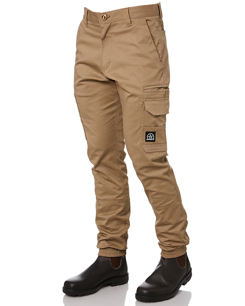 Demolition Cuffed Stretch Cargo Pant - Khaki
