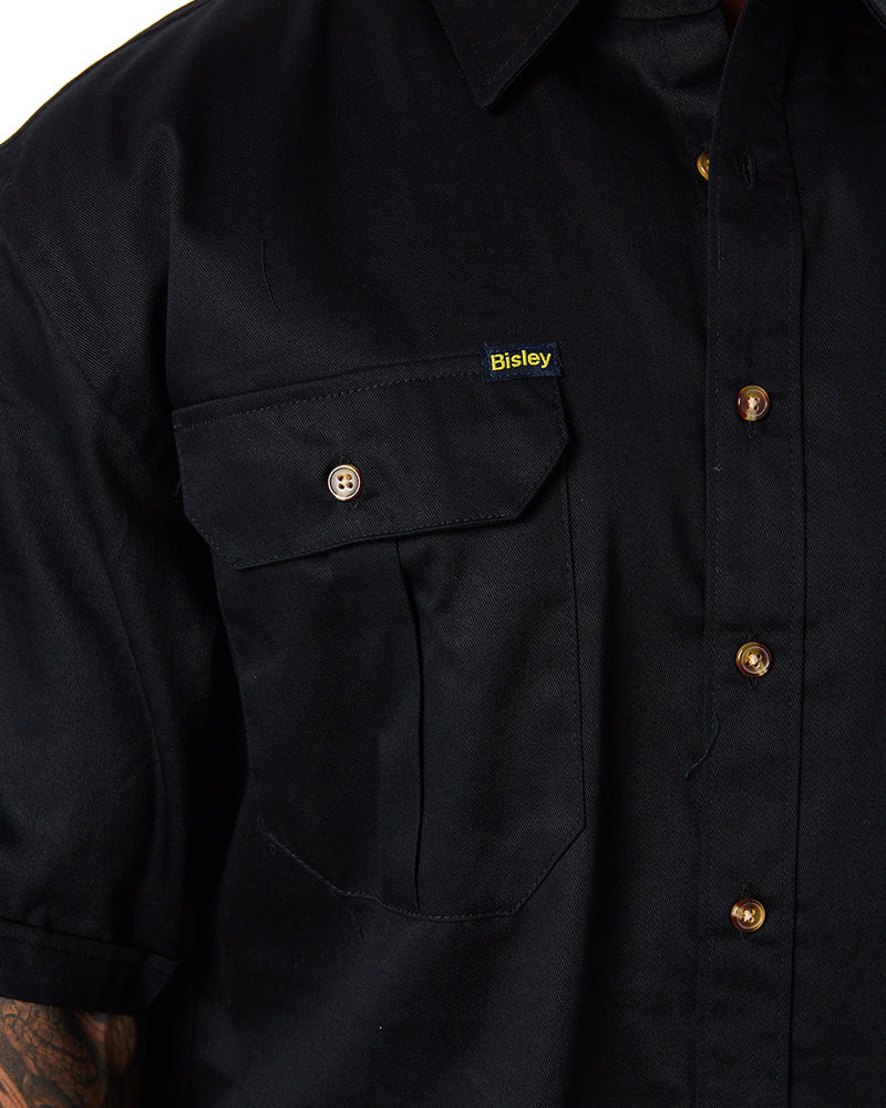 Original Cotton Drill SS Shirt - Black