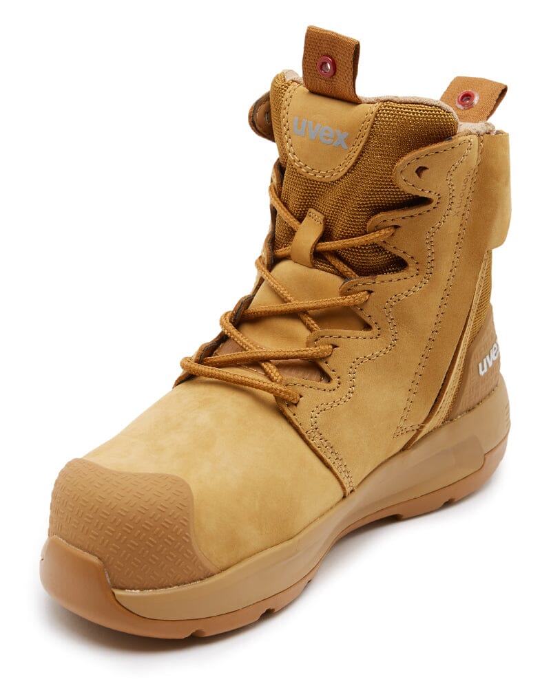 Womens 3 x-flow Zip Side Safety Boot - Tan