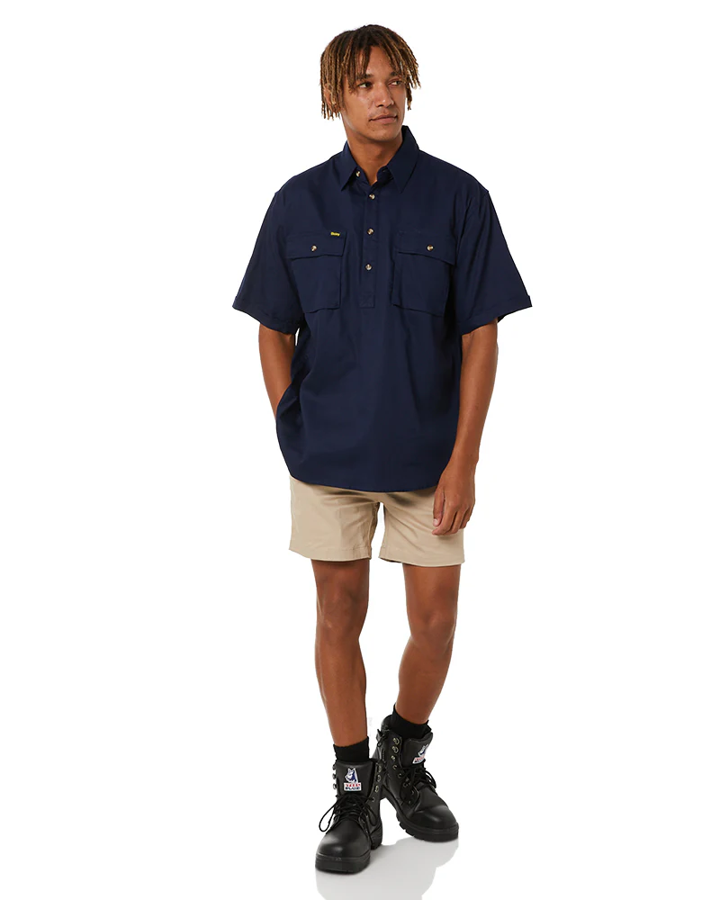 Stretch Cotton Short Short - Stone