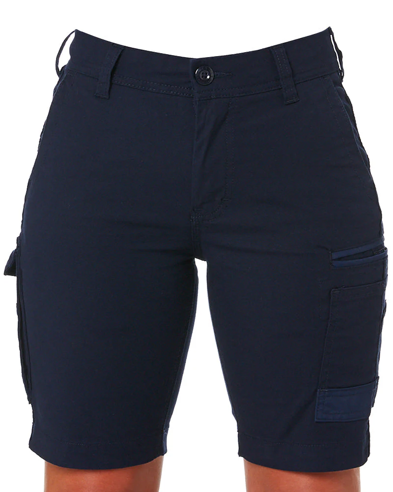 WS-3W Ladies Stretch Work Shorts - Navy