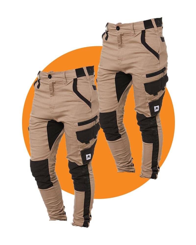 Tradies Victory Pant Twin Value Pack - Khaki