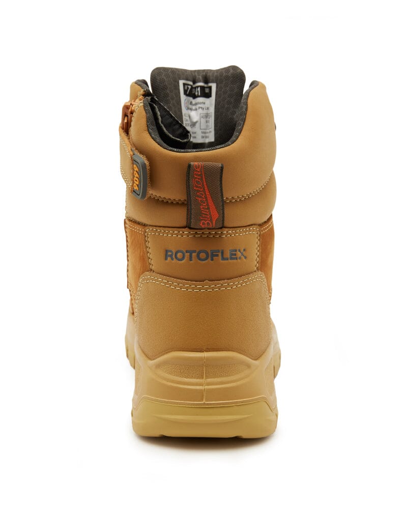 Rotoflex 9099 MAX AquaShield Zip Side Safety Boot - Wheat