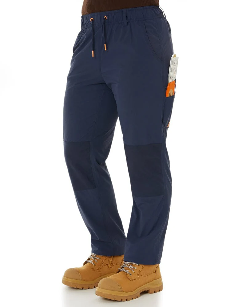 Tradies Womens Z-Lite Comfort Pant 2 Value Pack - Navy
